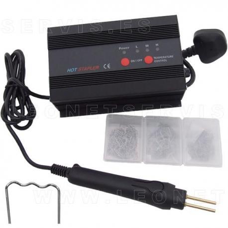 Hot Stapler, soldadora de superficies plásticas + 300 grapas