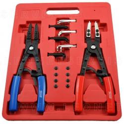 Juego de alicates de circlip extralargos 250mm