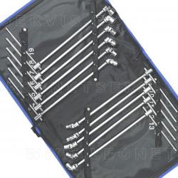 Juego de llaves con vasos articulados (10 piezas)