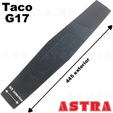 G14 Taco de goma mazico 160x120 mm para elevador, altura 20 mm
