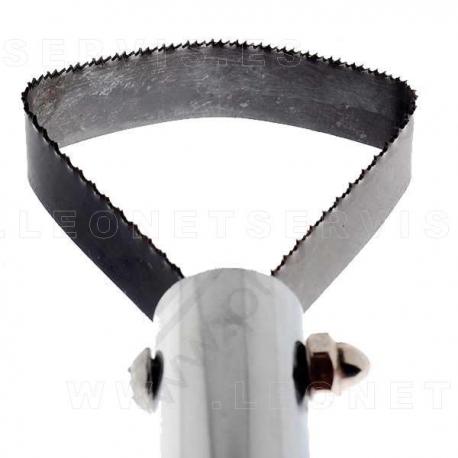 Raspador de neumáticos dentado para parchear