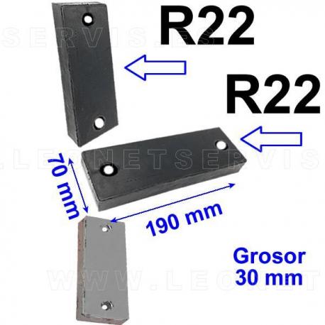 R22 taco de goma para desmontadoras Butler, Ravaglioli, Hunter...