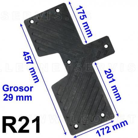 R21 Taco de goma compatible Ravaglioli, Space, Butler...