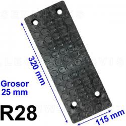 R28 taco de goma para desmontadoras M&B, Werther, Bosch, Beissbarth, Sicam...