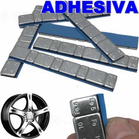 Contrapesas adhesivas de acero, en tira de 60 gr
