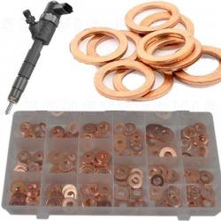 Surtido de arandelas de cobre para inyectores diesel COMMON RAIL , 150 piezas