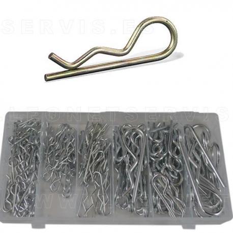 Surtido de pasadores tipo R, 150 unidades