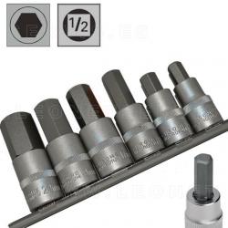 Juego de vasos de punta ALLEN o hexagonal, 10 piezas