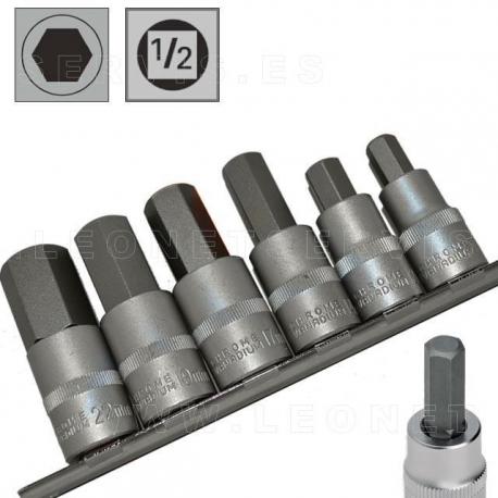 Juego de vasos de punta ALLEN o hexagonal, 10 piezas