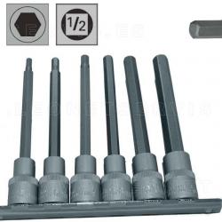 Juego de vasos de punta ALLEN o hexagonal, 10 piezas