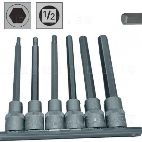 Juego de vasos de punta ALLEN o hexagonal, 10 piezas