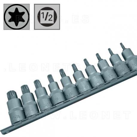 Juego de 10 vasos cortos de punta ALLEN o hexagonal