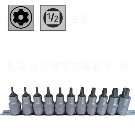 Juego de 11 puntas cortas Torx Plus en vaso de 1/2