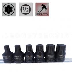 Juego de 11 puntas cortas Torx Plus Inviolable en vaso de 1/2
