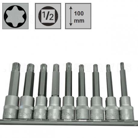 Juego de 9 puntas largas Ribe en vaso de 1/2