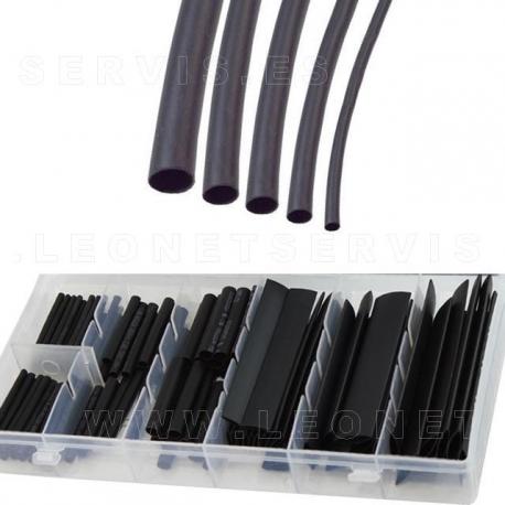 Surtido de manguitos termoretráctiles de colores, 100 piezas