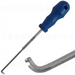 LLave para desmontar la maneta de puerta en grupo VAG