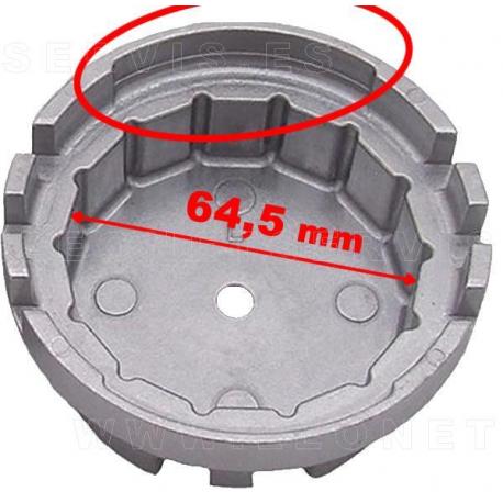 Llave de filtro de aceite de 14 caras para motores Toyota y Lexus