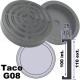 G08 Taco de goma 110mm para elevador Koni, Bradbury, Herkules ,Tecalemit﻿