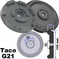 G21 Taco de goma 143 mm para elevadores de coches OMCN, Rogen...
