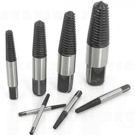 Juego de extractores de tornillos rotos 8 piezas