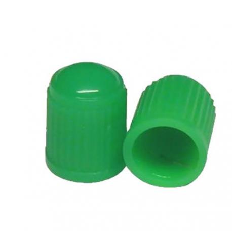 Tapones VERDES para válvulas. Para inflado con nitrógeno, 100 uds.