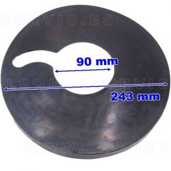 Cubierta de goma para el plato de desmontadoras Hunter, Butler, Ravaglioli...