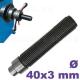 Eje roscado de 36 x 3 mm para equilibradora de ruedas