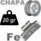 Contrapesa de clip de 5 gr. para llanta de chapa de acero, 100 uds.