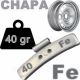Contrapesa de clip de 5 gr. para llanta de chapa de acero, 100 uds.