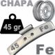 Contrapesa de clip de 5 gr. para llanta de chapa de acero, 100 uds.