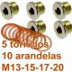Juego de tapones y arandelas