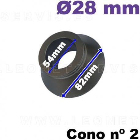 Cono nº 2 de 54-82 mm para equilibradoras de ruedas