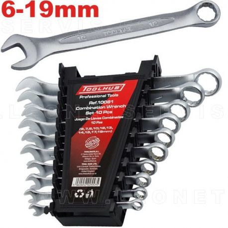 Juego de llaves combinadas, 10 piezas