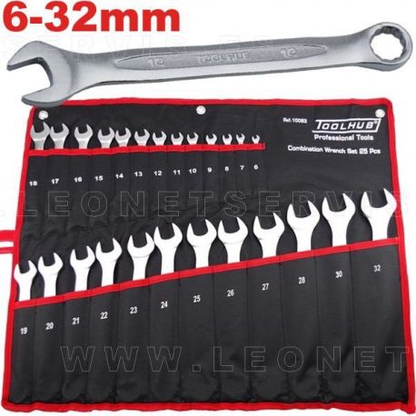 Juego de llaves combinadas. 25 piezas