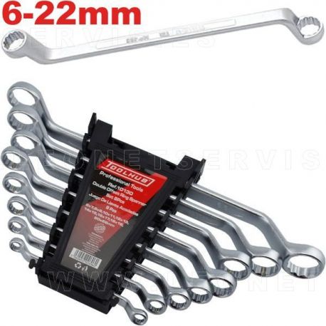 Juego de llaves acodadas, 8 piezas