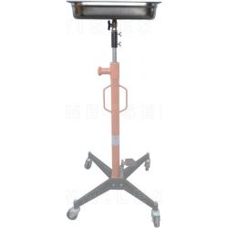 Bandeja recogedora de líquidos sobre carro con ruedas