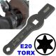 Llave de golpeo E18 TORX para aflojar tuercas de caliper