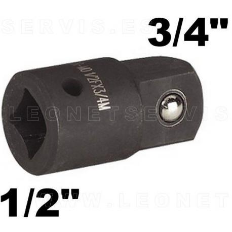 Adaptador/reductor de impacto 1/2 hembra / 3/4 macho 48mm
