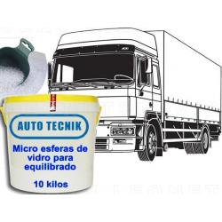 Micro esferas de vidrio para equilibrado de neumático camión, 10 kilos