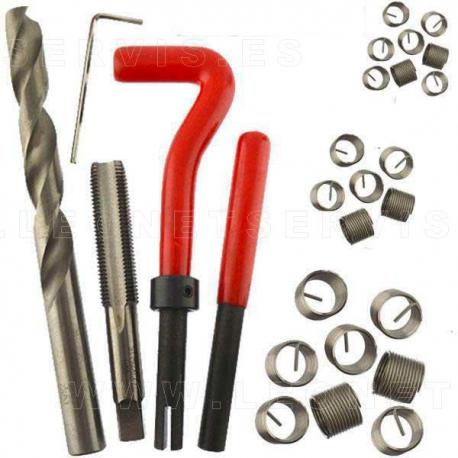 Juego de helicoil para reparación de roscas dañanas