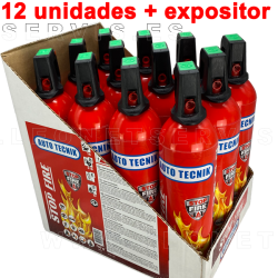 STOP FIRE 750 ml Mini extintor de espuma. PACK de 12