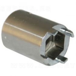 Llave de 4 almenas para tuerca interior camisas de inyector