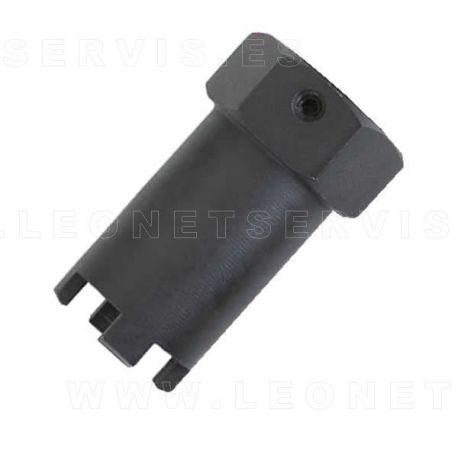 Llave corta almenada doble uso para inyetores