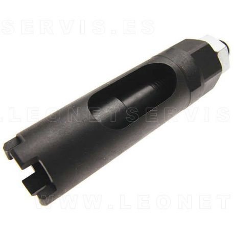 Llave larga almenada doble uso para inyetores