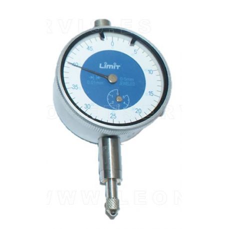 Reloj comparador centesimal. Carrera 5 mm