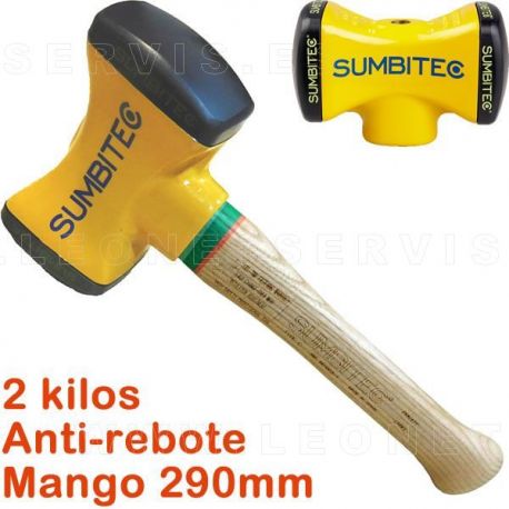 Martillo anti-rebote de 2Kg con mango estandar de 290 mm
