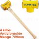 Martillo de acero de 4Kg con mango estandar de 729 mm