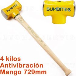 Martillo de acero de 4Kg con mango estandar de 729 mm