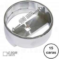 Llave de filtro de aceite MAN, 15 caras, 106 mm